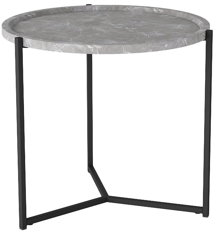 Стол журнальный Бруно (серый мрамор) стол журнальный мебелик инсайд мрамор