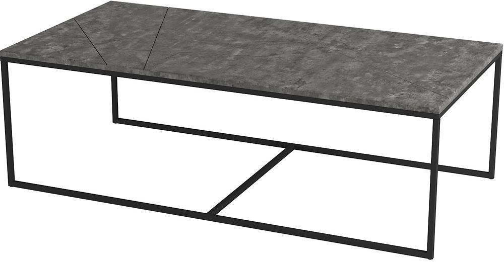 стол журнальный мельбурн серый бетон Стол журнальный Геометрика (серый бетон)