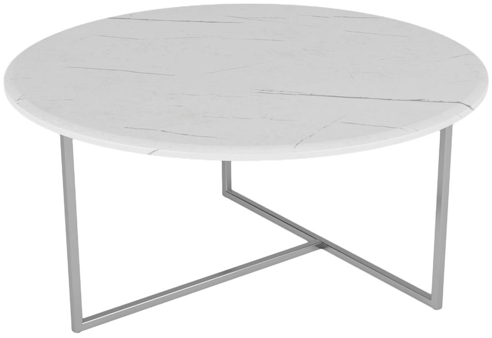 Стол журнальный Маджоре (белый мрамор) стол ivar 180 marbles kl 188 контрастный мрамор итальянская керамика