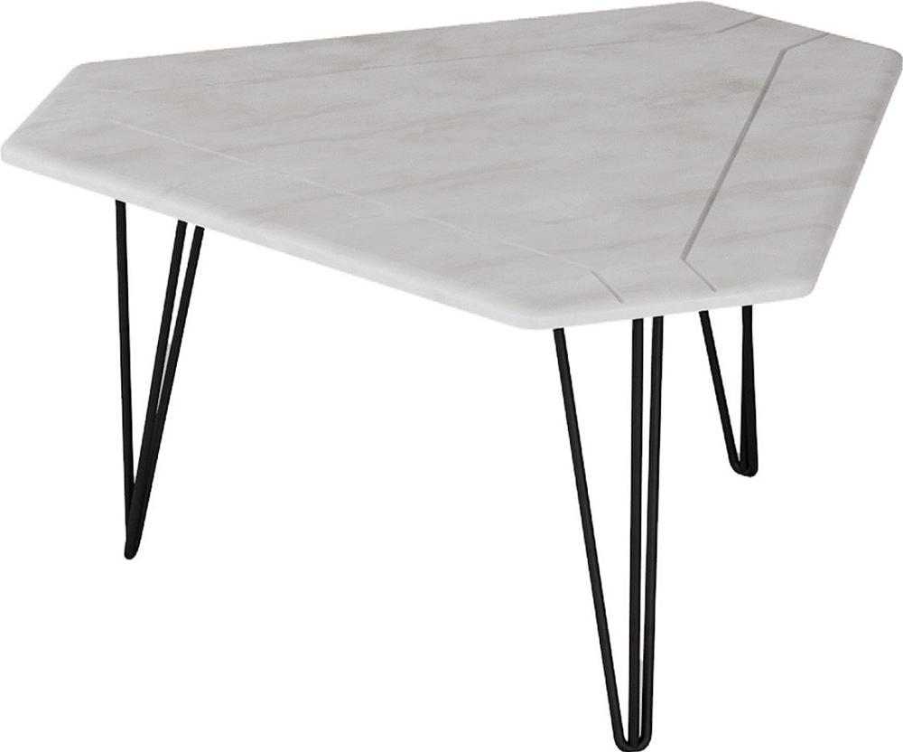 стол журнальный стэм серый бетон Стол журнальный ТЕТ 450 (белый бетон)