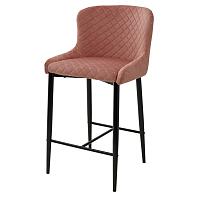 Полубарный стул ARTEMIS BLUVEL-52 PINK (H=65cm), велюр  
