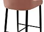 Полубарный стул ARTEMIS BLUVEL-52 PINK (H=65cm), велюр 