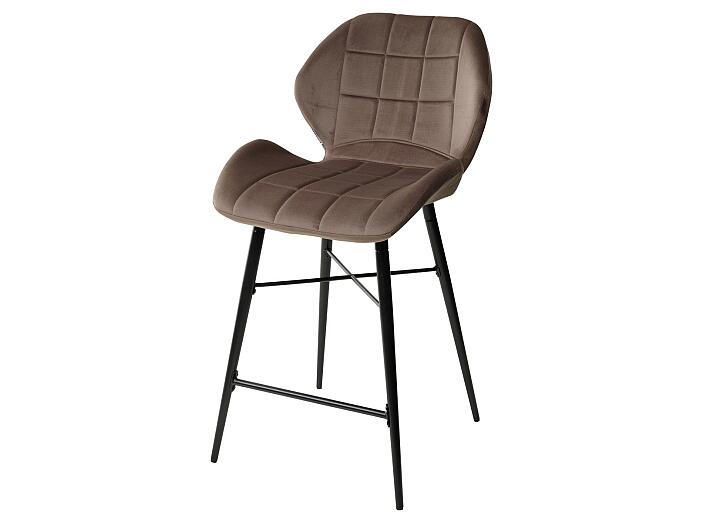 Полубарный стул MARCEL BLUVEL-38 LATTE (H=65cm), велюр  