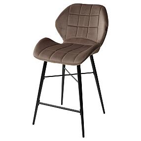 Полубарный стул MARCEL BLUVEL-38 LATTE (H=65cm), велюр  