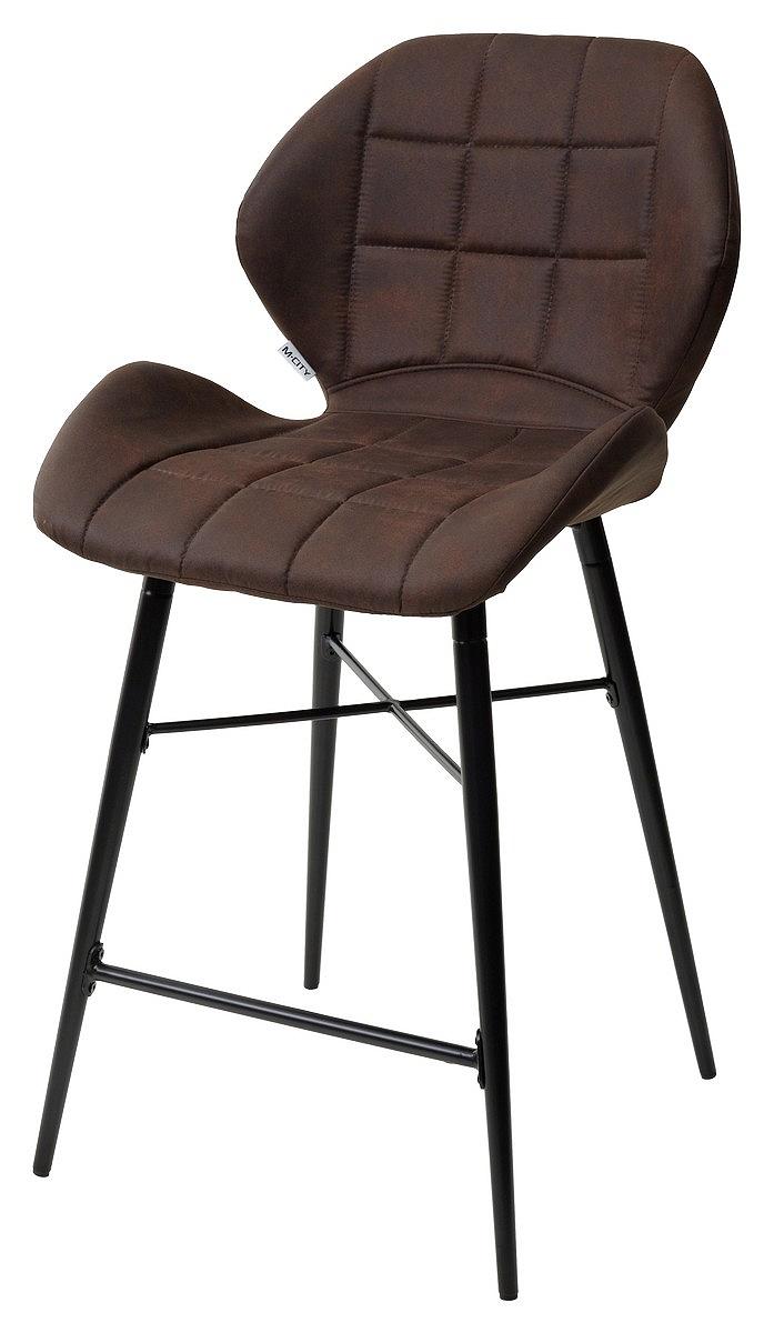 Полубарный стул MARCEL COWBOY-#800 темно-коричневый (H=65cm), ткань микрофибра полубарный стул marcel cowboy 800 темно коричневый h 65cm ткань микрофибра