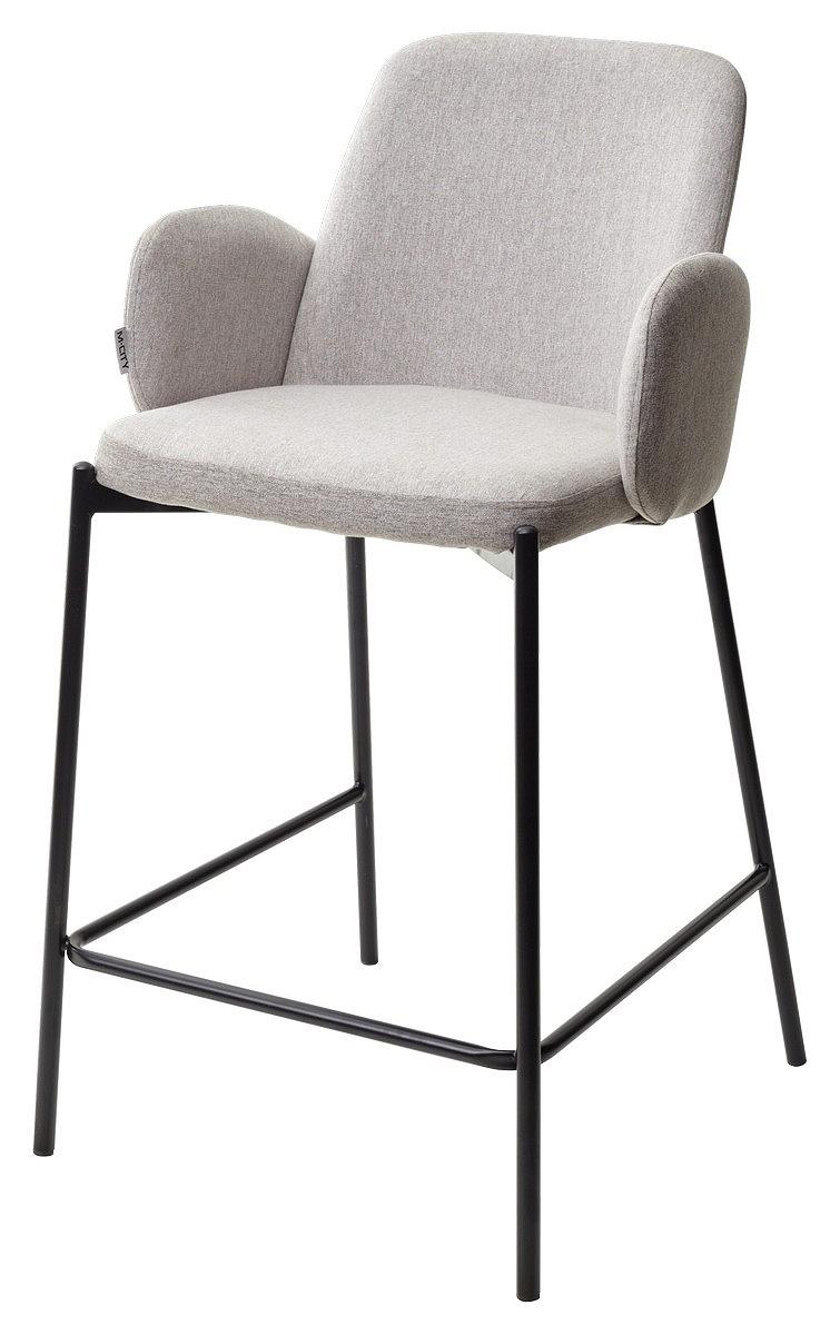 Полубарный стул NYX (H=65cm) VF119 светло-серый / VF120 серый полубарный стул marcel cowboy 800 темно коричневый h 65cm ткань микрофибра