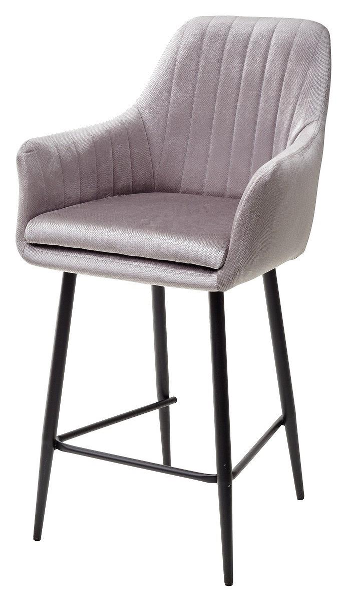 Полубарный стул Роден Blitz 16 Серый, велюр (H=65cm)