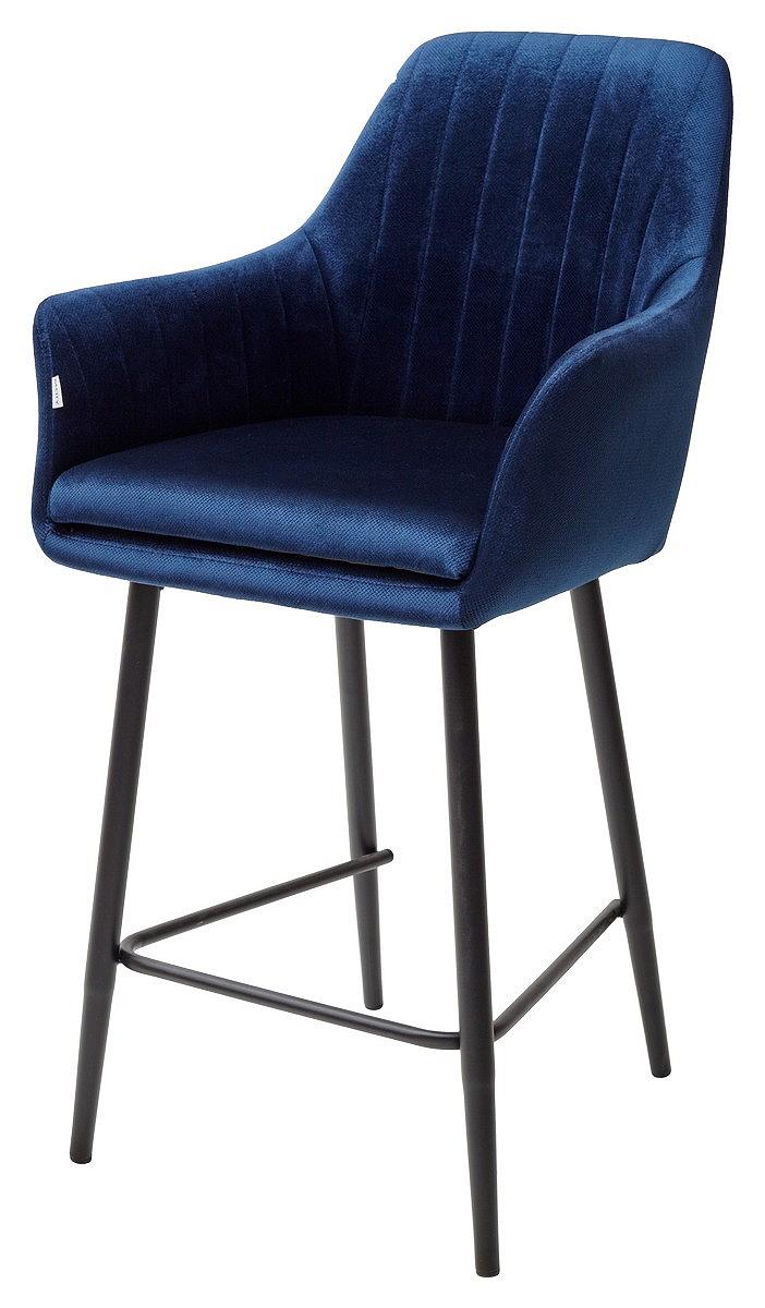 Полубарный стул Роден Blitz 20 Синий, велюр (H=65cm) полубарный стул yam g062 40 серый велюр h 65cm