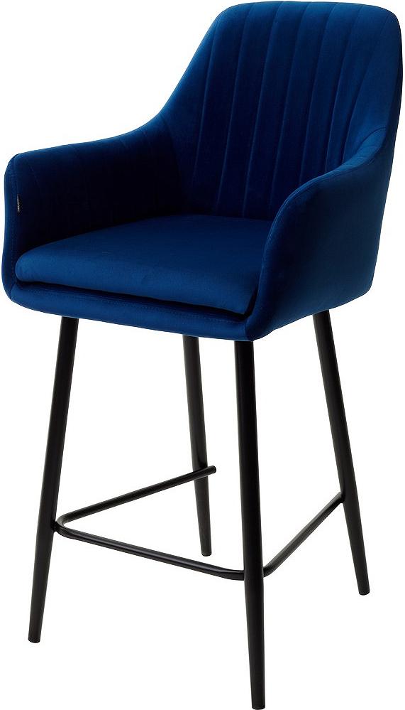 Полубарный стул Роден Premier 22 Синий, велюр (H=65cm), M-City полубарный стул роден blitz 08 сиреневый велюр h 65cm