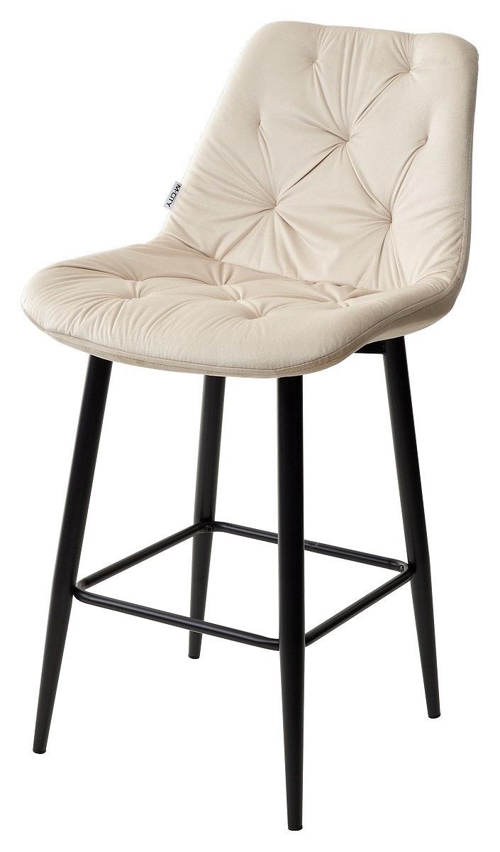Полубарный стул YAM G062-03 светлый беж, велюр (H=65cm) полубарный стул yam g062 40 серый велюр h 65cm