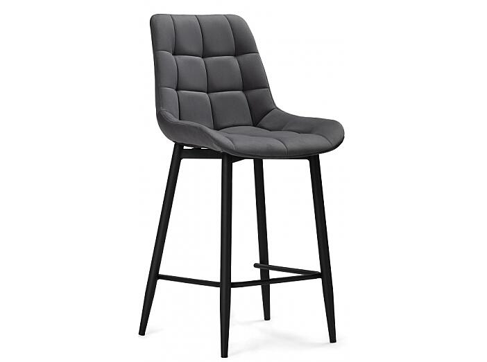 Барный стул Алст темно-серый/чёрный