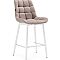 Барный стул Алст велюр латте/белый