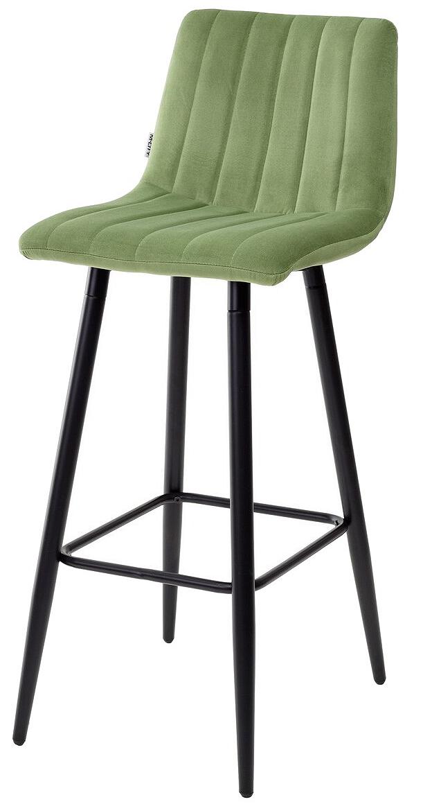 Барный стул DERRY G108-27 террариумный мох, велюр стул yoki пудровый зеленый велюр g108 62