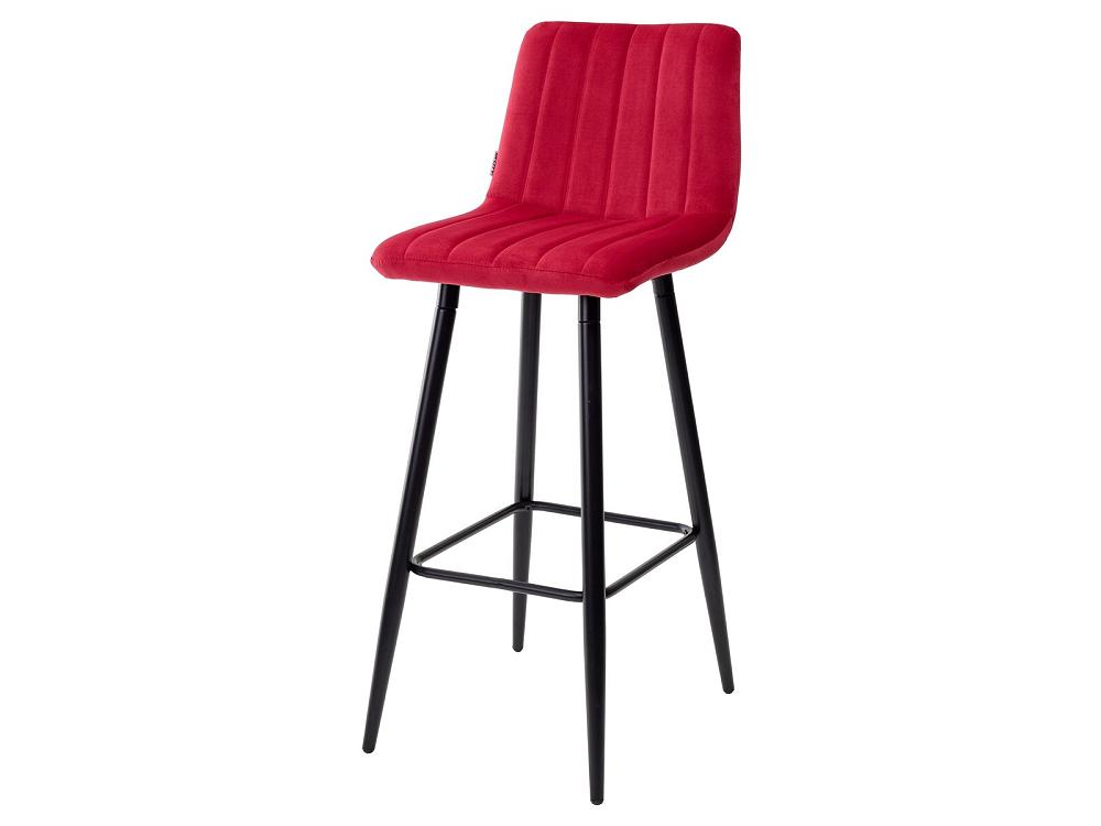 Барный стул DERRY G108-38 винный, велюр Браво UDC8077G10838, цвет красный - фото 1