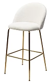 

Барный стул GLADE NINI-01 Белый, teddy/золотой каркас