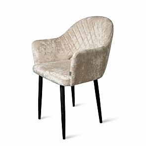 Кресло София НЬЮ черное матовое (Краш 01 шампань)