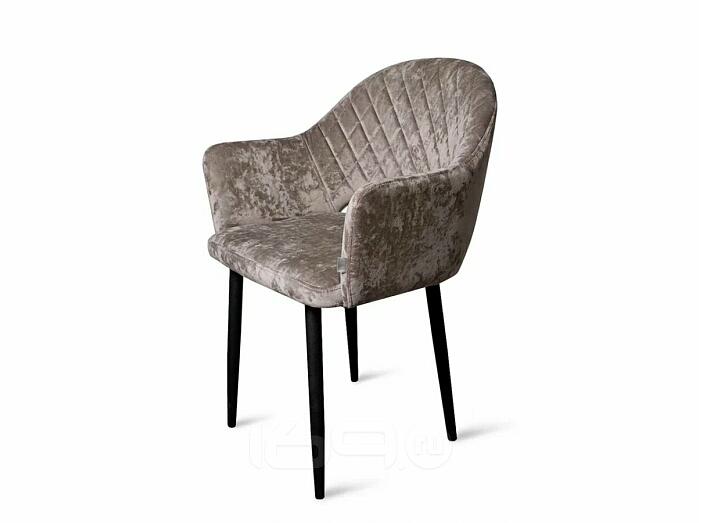 Кресло София НЬЮ черное матовое (Краш 05 кашемир)