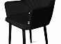 Кресло София НЬЮ черное матовое (Velutto 34 черный)