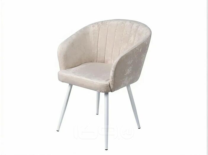 Кресло Верона белое матовое (Краш 01 шампань)