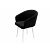 Кресло Верона белое матовое (Velutto 34 черный)