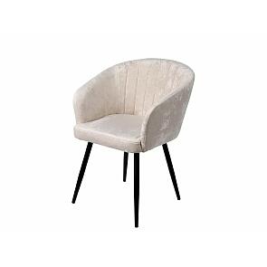 Кресло Верона черное матовое (Краш 01 шампань)