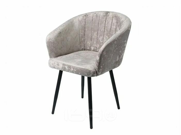 Кресло Верона черное матовое (Краш 05 кашемир)