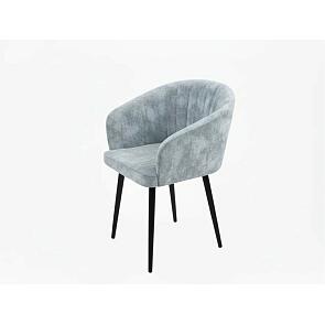 Кресло Верона черное матовое (Краш 10 платина)