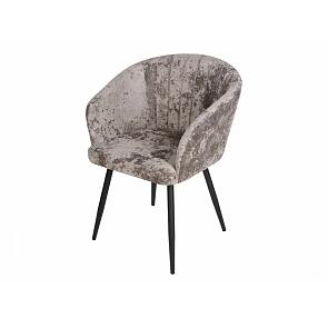 Кресло Верона черное матовое (Краш 12 тауп)