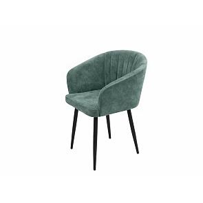 Кресло Верона черное матовое (Краш 22 виридиан)