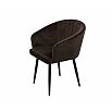 Кресло Верона черное матовое (Velutto 24 шоколад)