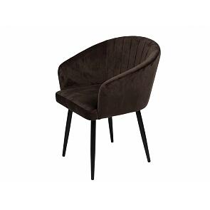 Кресло Верона черное матовое (Velutto 24 шоколад)