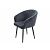 Кресло Верона черное матовое (Velutto 32 графит)