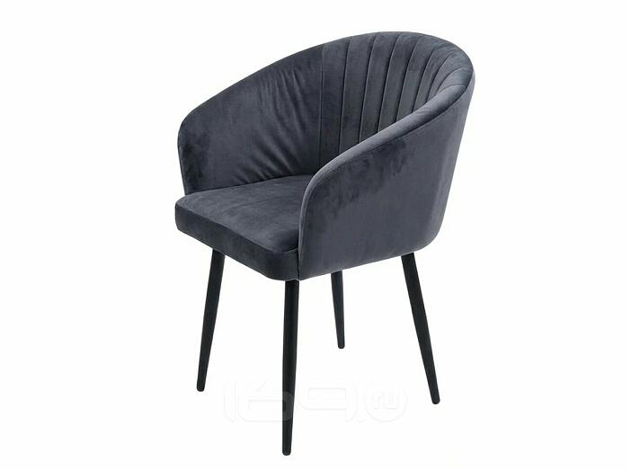 Кресло Верона черное матовое (Velutto 32 графит)
