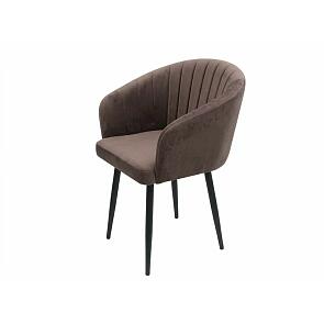 Кресло Верона черное матовое (Velutto 36 какао)