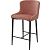 Полубарный стул ARTEMIS BLUVEL-52 PINK (H=65cm), велюр 