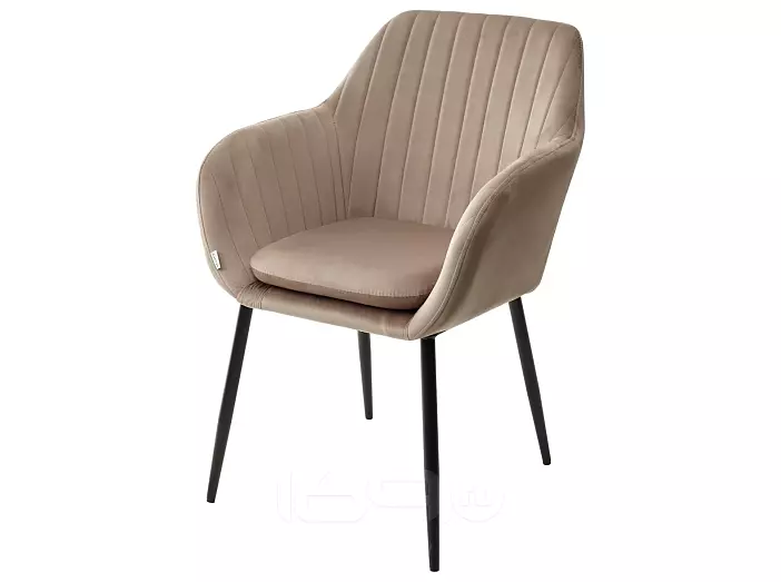Стул ALABAMA BLUVEL-40 BEIGE, велюр / черный каркас М-City