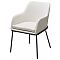 Стул АЛИСТЕР, цвет RAIN 1 молочный велюр / черный каркас М-City