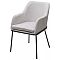 Стул АЛИСТЕР, цвет RAIN 16 пыльный серый, велюр / черный каркас М-City