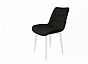 Стул Бостон белый матовый (Velutto 34 черный)