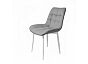 Стул Бостон белый матовый (Velutto 52 серый)