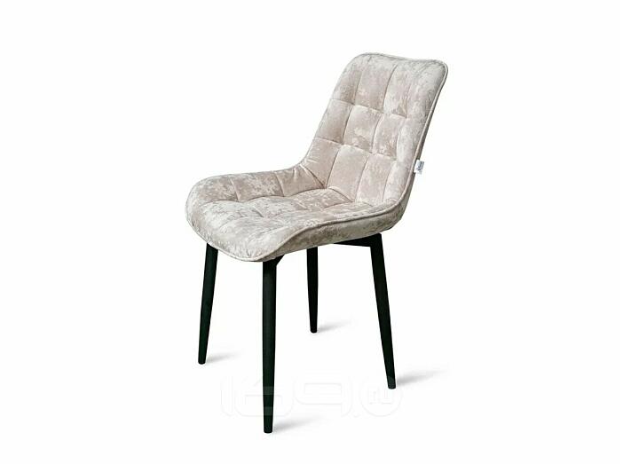 Стул Бостон черный матовый (Краш 01 шампань)