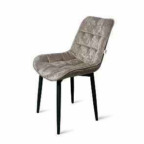 Стул Бостон черный матовый (Краш 05 кашемир)