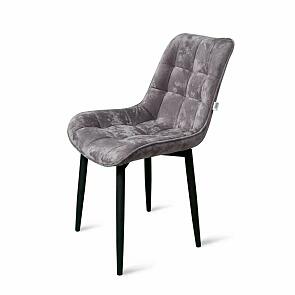 Стул Бостон черный матовый (Краш 12 тауп)