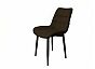 Стул Бостон черный матовый (Velutto 24 шоколад)