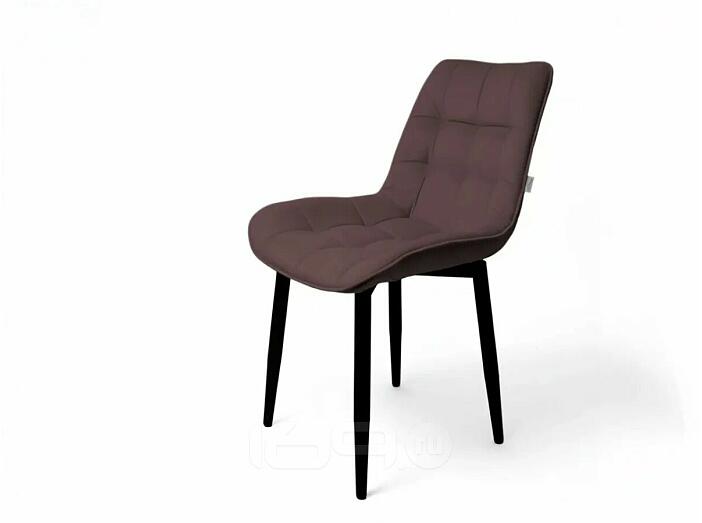 Стул Бостон черный матовый (Velutto 36 какао)