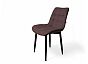 Стул Бостон черный матовый (Velutto 36 какао)