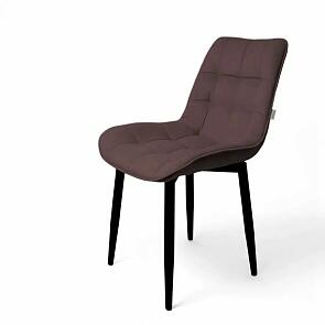Стул Бостон черный матовый (Velutto 36 какао)