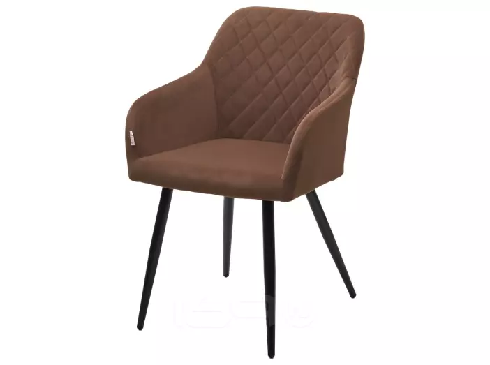 Стул BRANDY 505-11 Кофе, велюр "беспальчиковый"/чёрный каркас