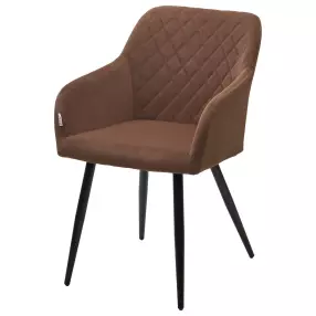 Стул BRANDY 505-11 Кофе, велюр "беспальчиковый"/чёрный каркас