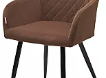 Стул BRANDY 505-11 Кофе, велюр "беспальчиковый"/чёрный каркас